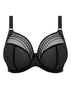 Elomi Matilda Plunge Bra Black Underwire Convertible EL8900 Size UK 38E US 38DDD